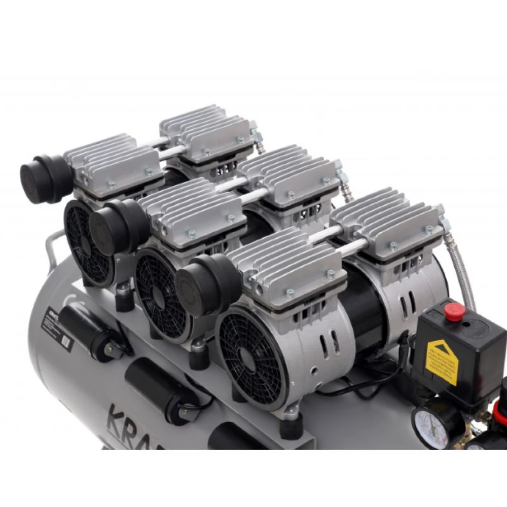 Безмаслен компресор 100L, 3 x 1500W, 8 бара - KD1397