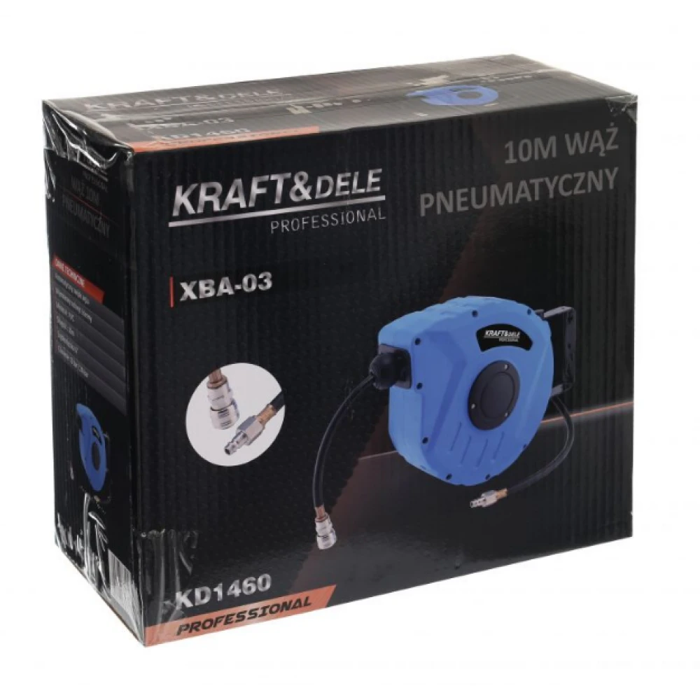 Прибиращ се пневматичен маркуч 10 м - KRAFT & DELE KD1460