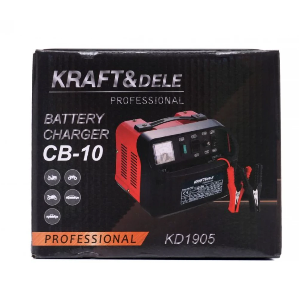 Токоизправител за кола, 12V, 24V, 10 A, 60 Ah - KD1905