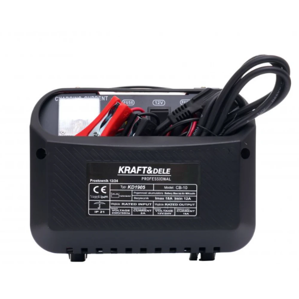 Токоизправител за кола, 12V, 24V, 10 A, 60 Ah - KD1905