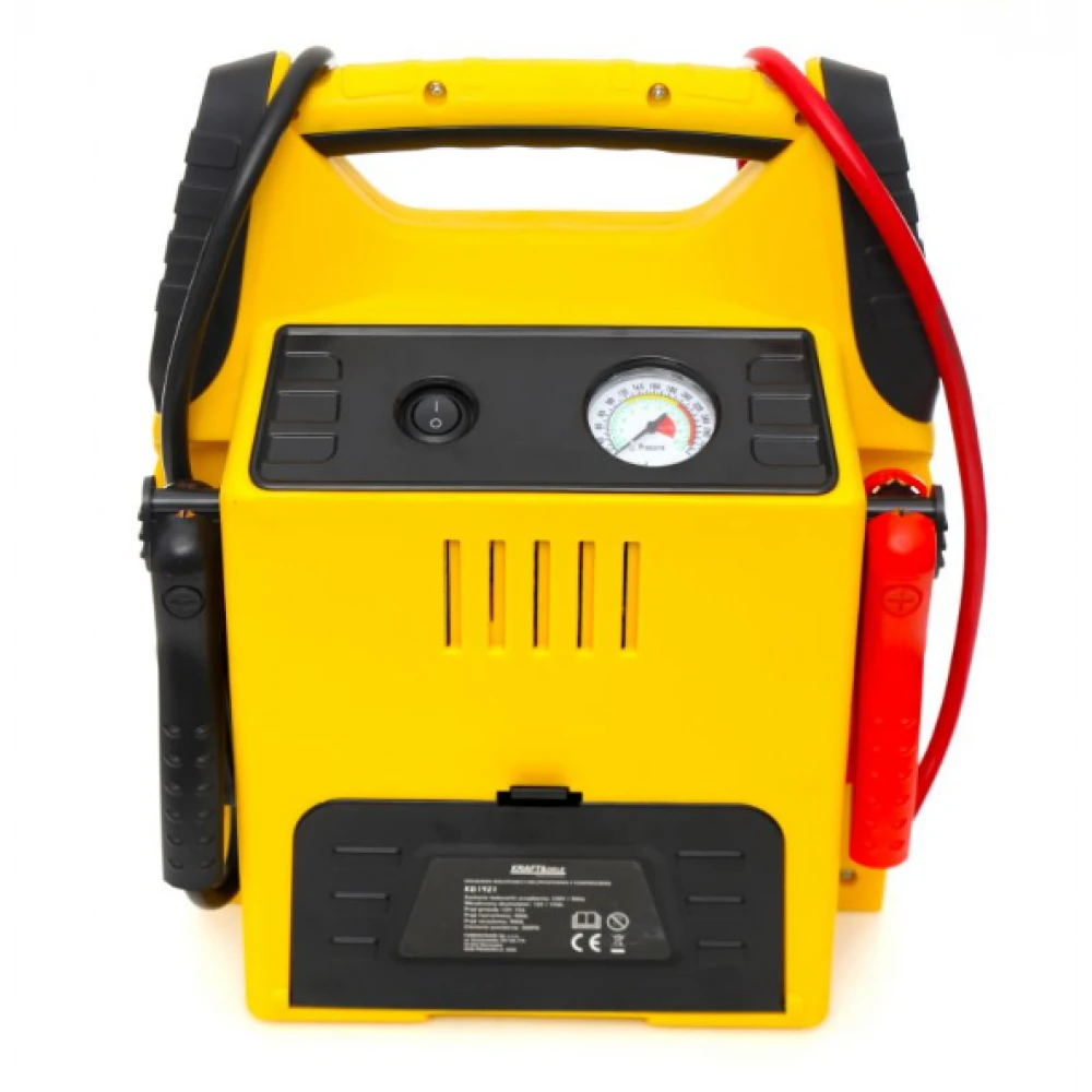 Стартер 5в1 - многофункционално устройство - стартиране, компресор, фенер - KD1921