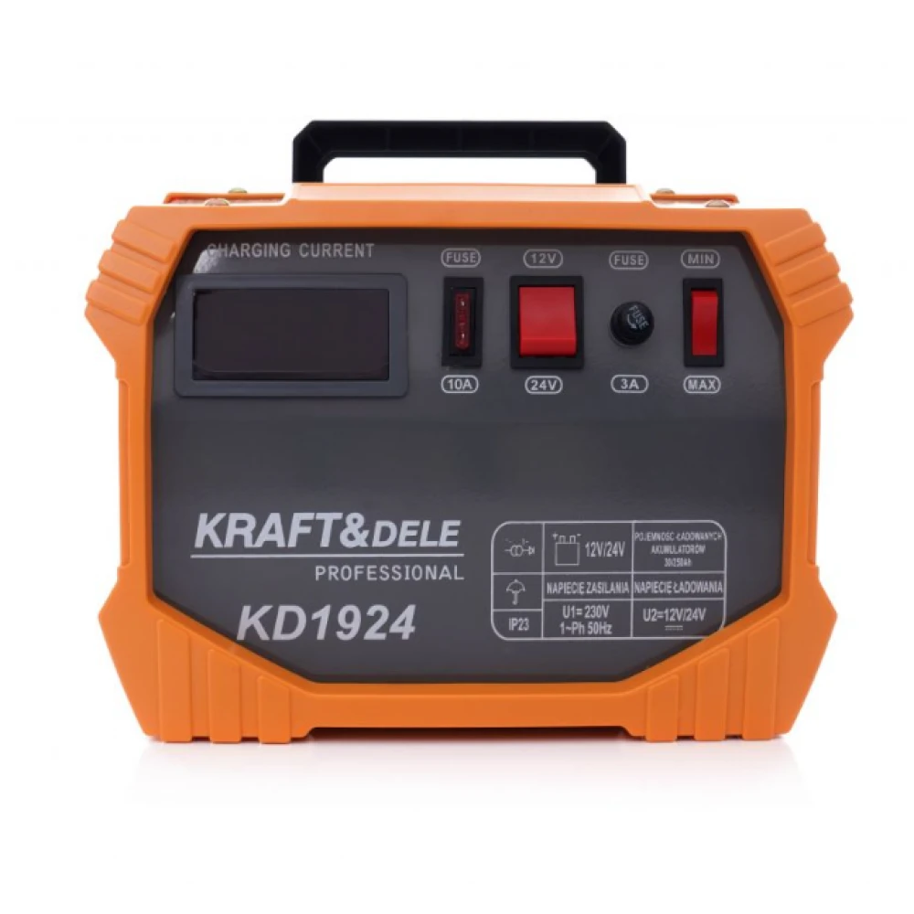 Токоизправител с дисплей за зареждане на акумулатори, 12/24V, 30 – 250Ah - KD1924
