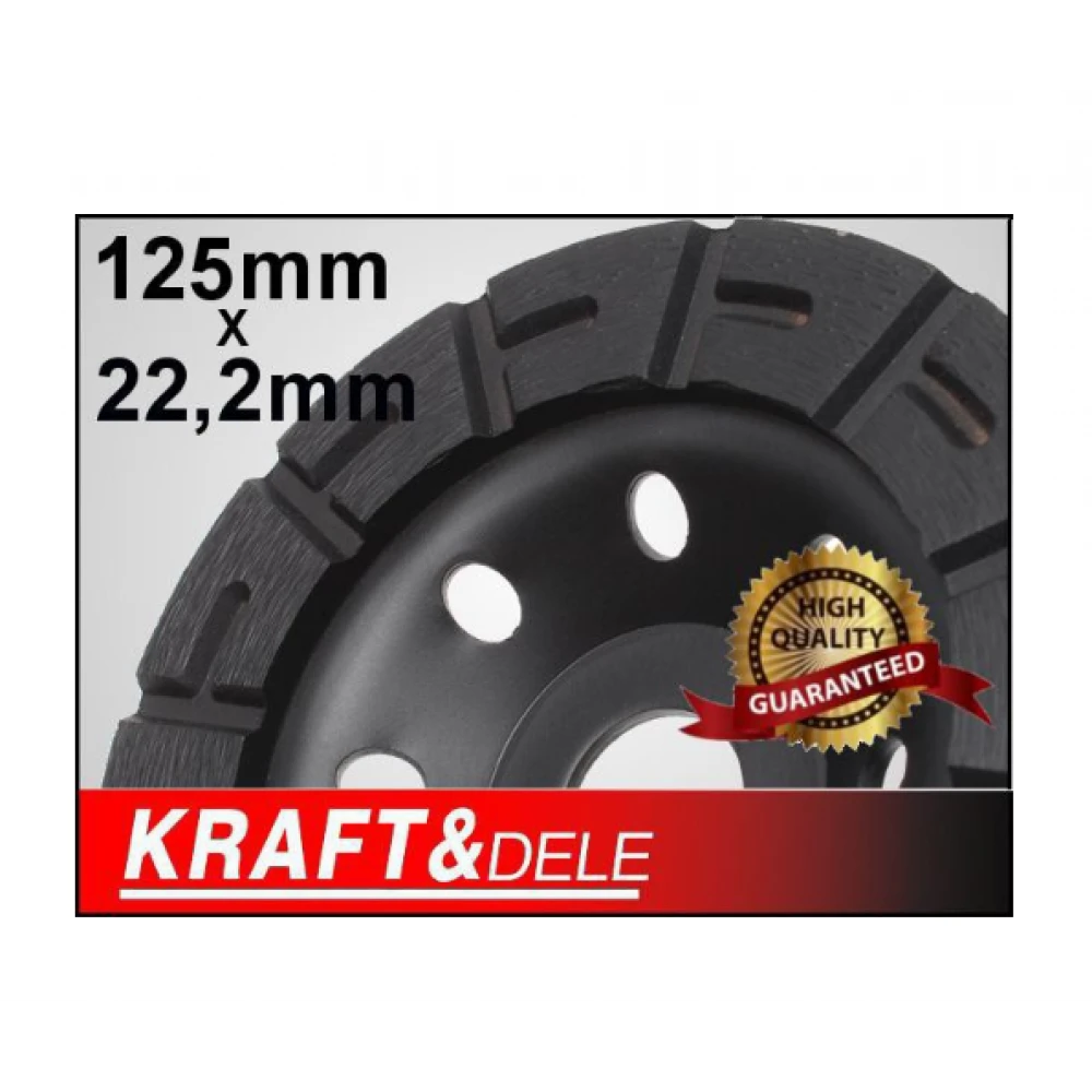 Шлифовъчен диск за шлайфане, 125 x 22.2 мм - KD1958