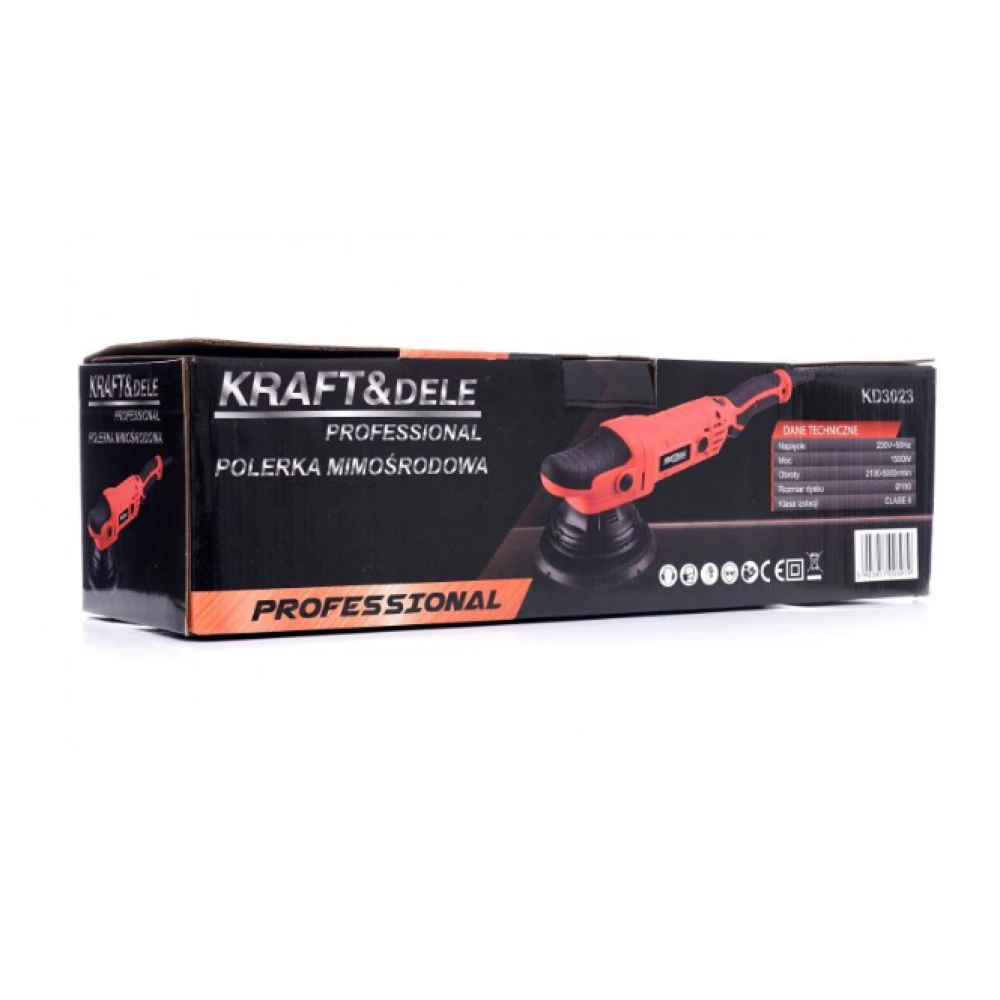Електрическа ексцентрична полираща машина 1500W - KRAFT & DELE KD3023