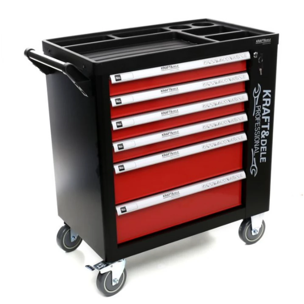 Количка / шкаф за инструменти 263 части с 6 чекмеджета KD362