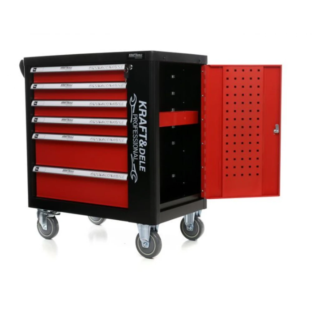 Количка / шкаф за инструменти 263 части с 6 чекмеджета KD362