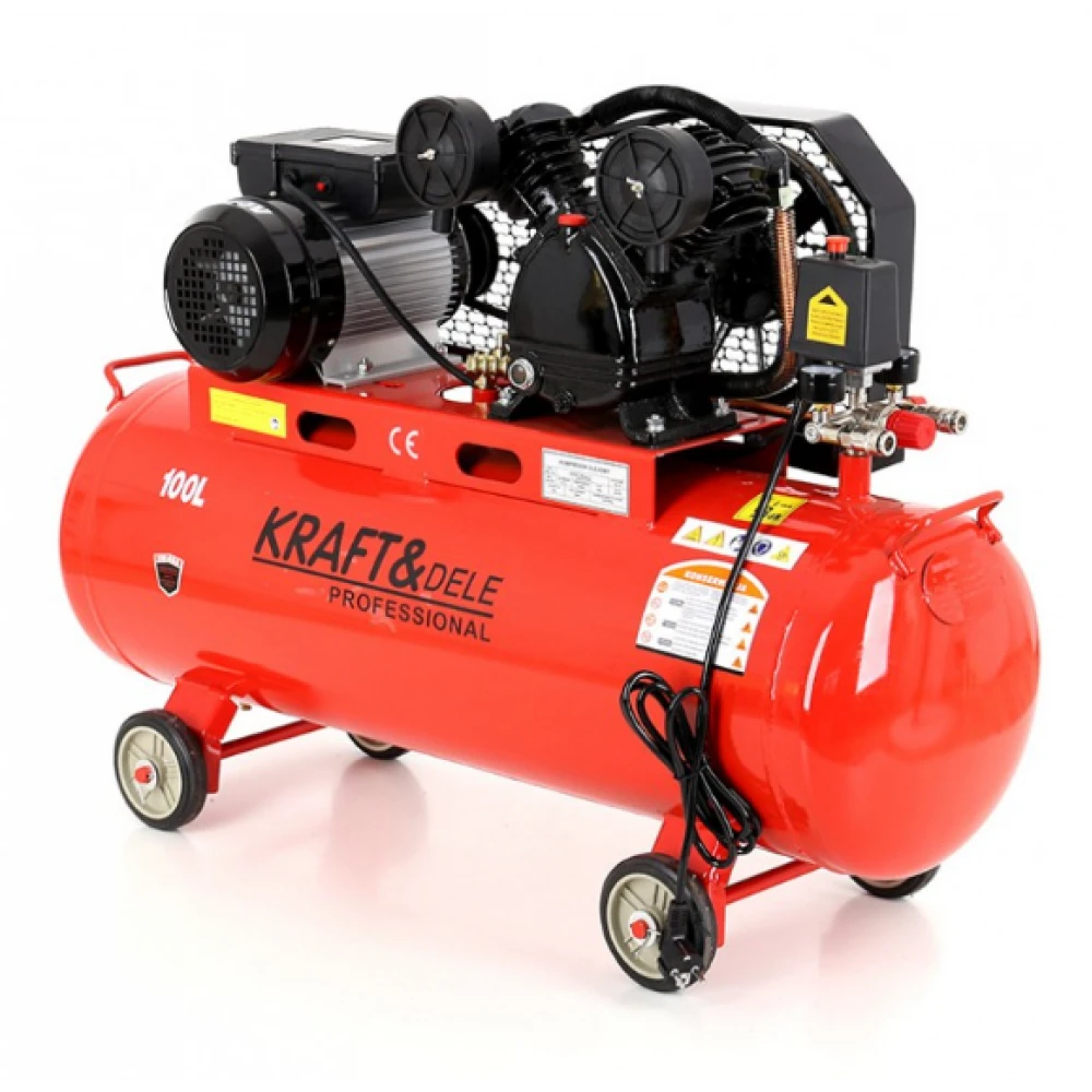 Маслен компресор 100L, 230V, 8 bar - KD402