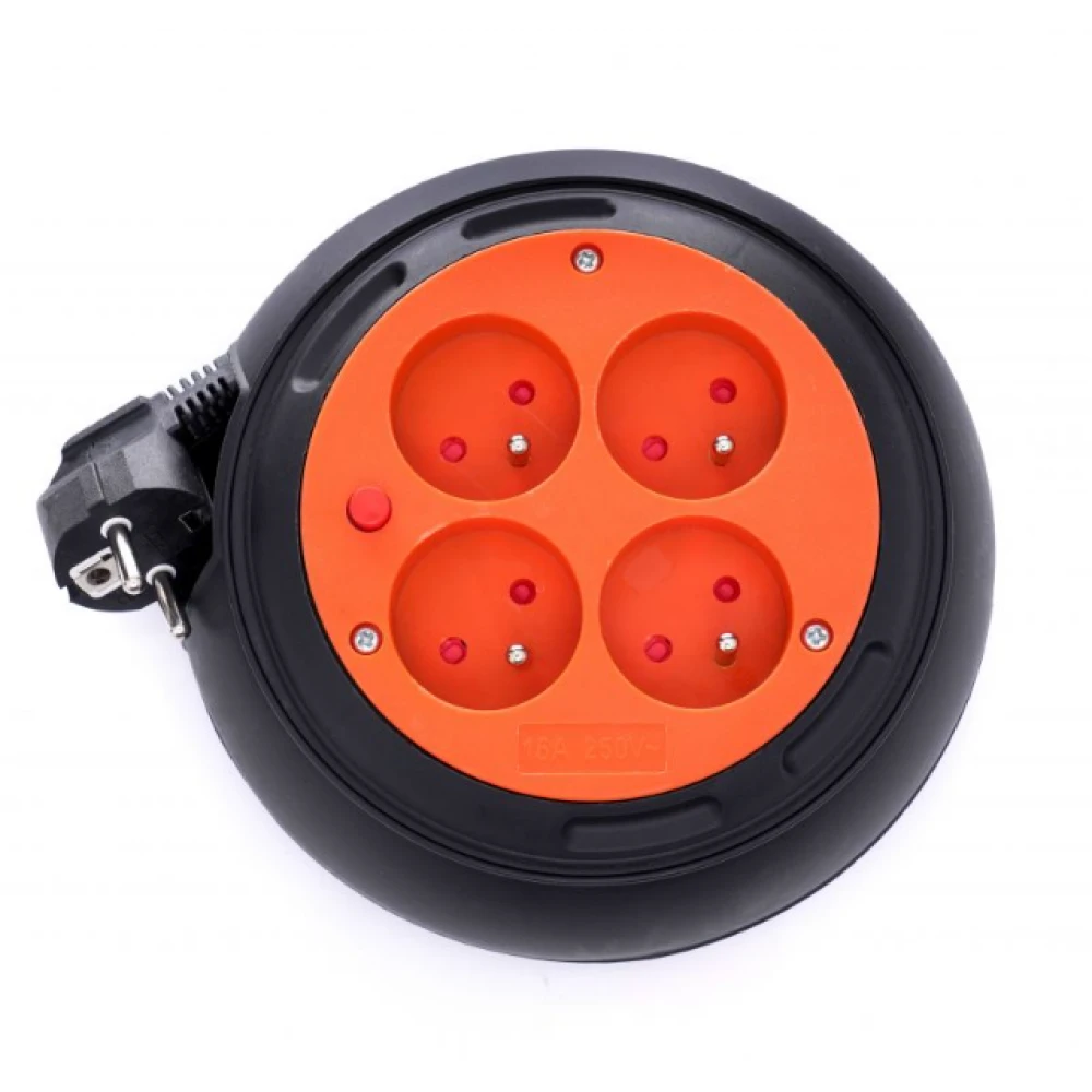 Удължителен кабел с макара, 6 м. - KD4038