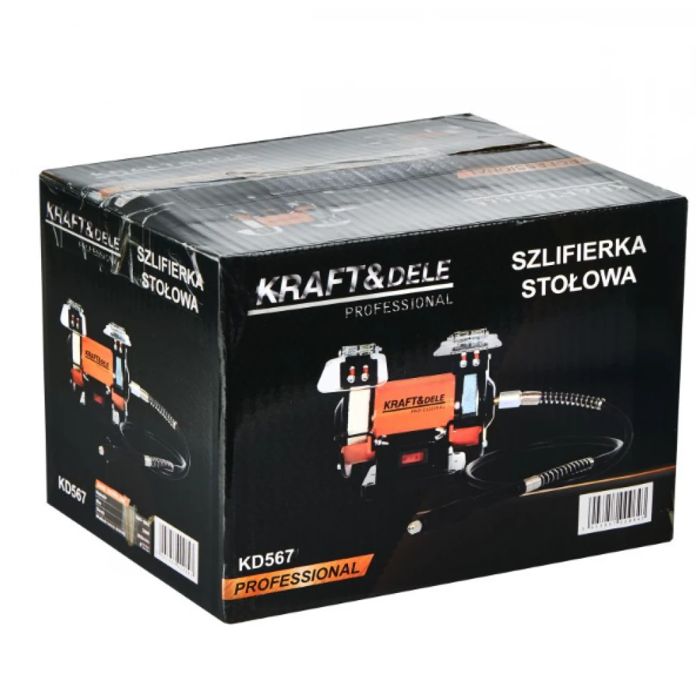 Настолен шмиргел + шлайф 250W 75x13 мм, 75x17 мм - KD567