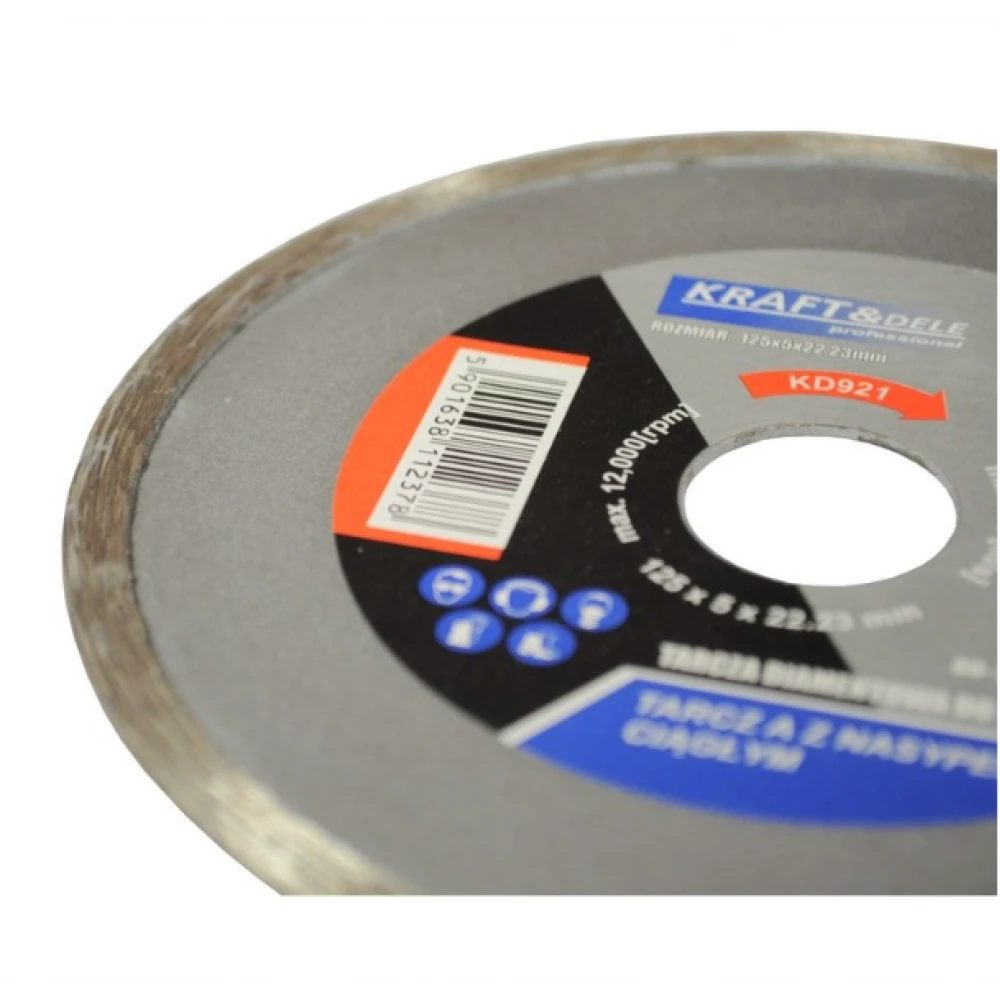 Диамантен диск за сухо и мокро рязане, 125х5х22.23 мм - KD921
