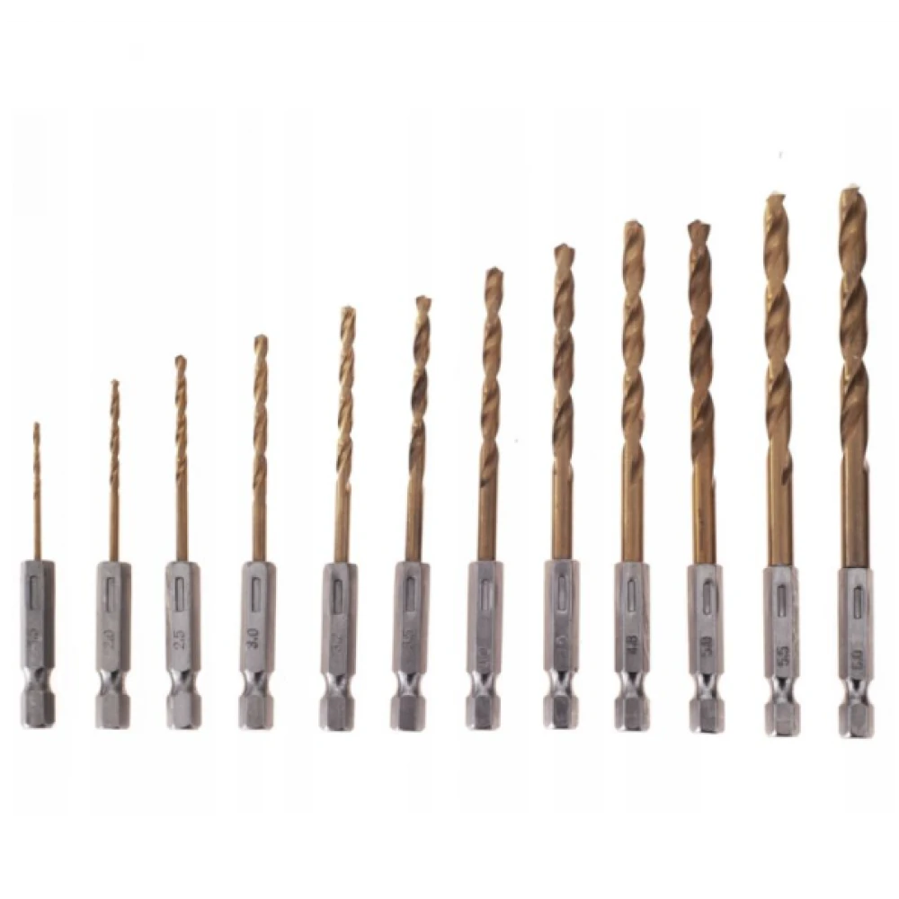 Титаниеви свредла за винтоверт, 13 бр. - KD982