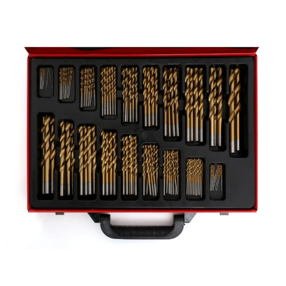 Комплект титаниеви свредла, HSS за метал, 170 бр. - KD991