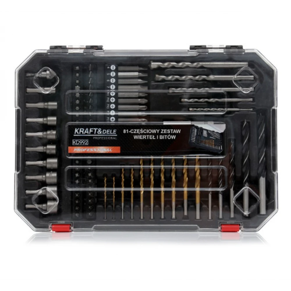 Комплект свредла и накрайници, 81 бр. - KD992
