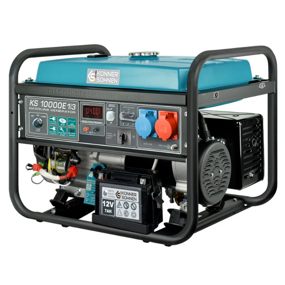 Бензинов генератор - Könner & Söhnen KS 10000E 1/3