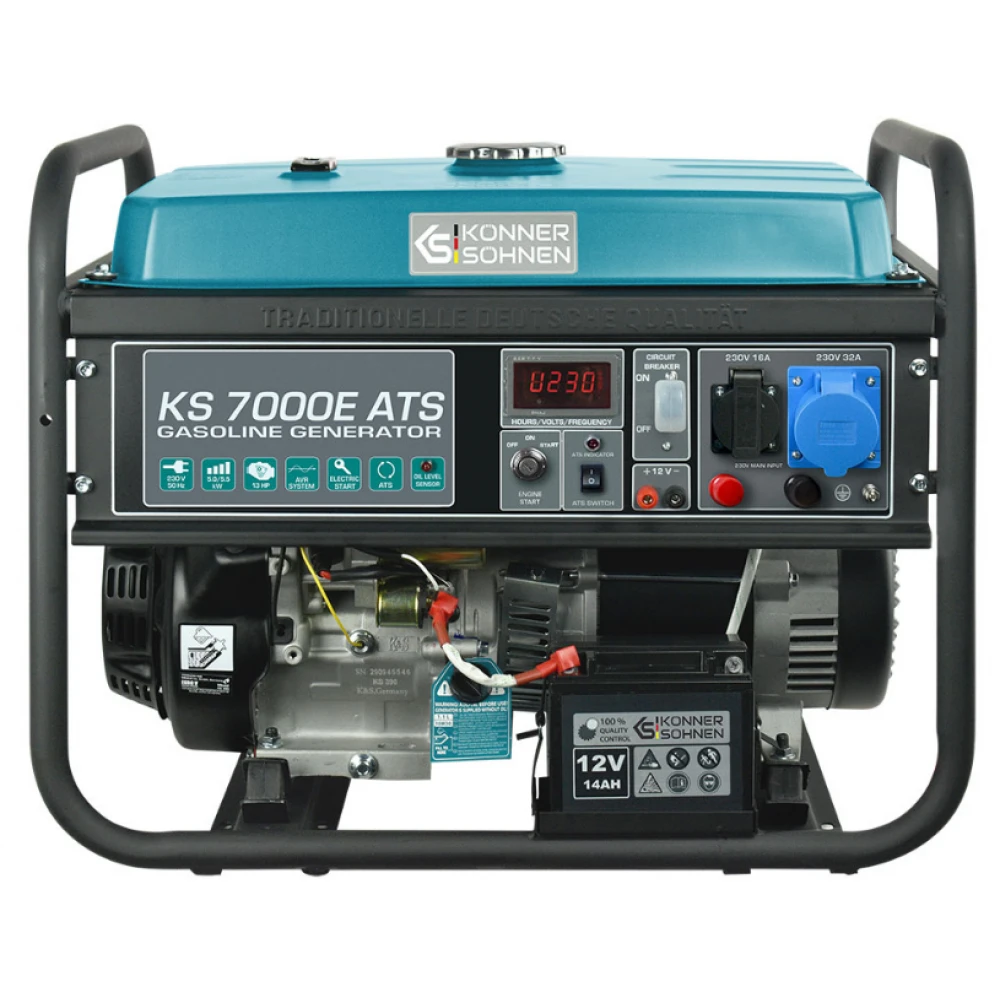 Бензинов генератор - Könner & Söhnen KS 7000E ATS