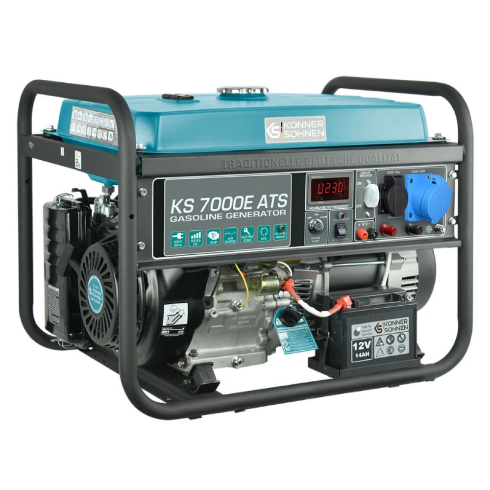 Бензинов генератор - Könner & Söhnen KS 7000E ATS