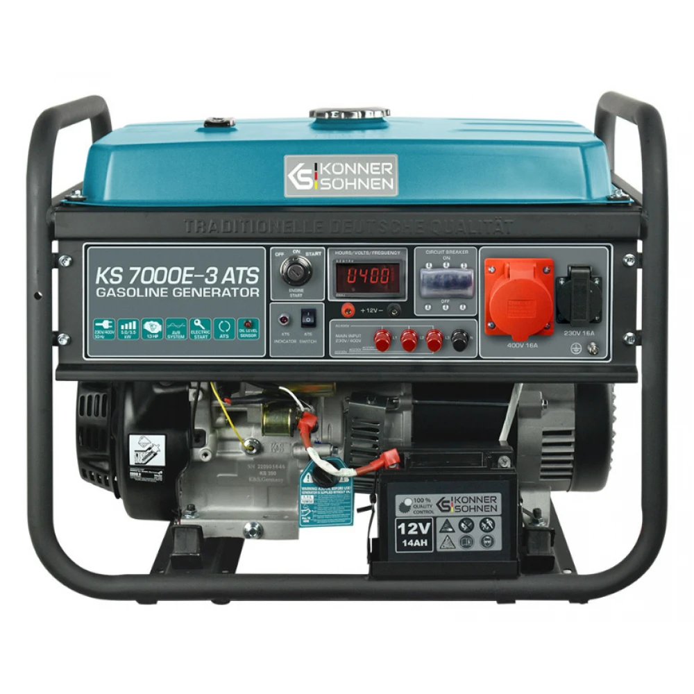 Бензинов генератор - Könner & Söhnen KS 7000E-3 ATS