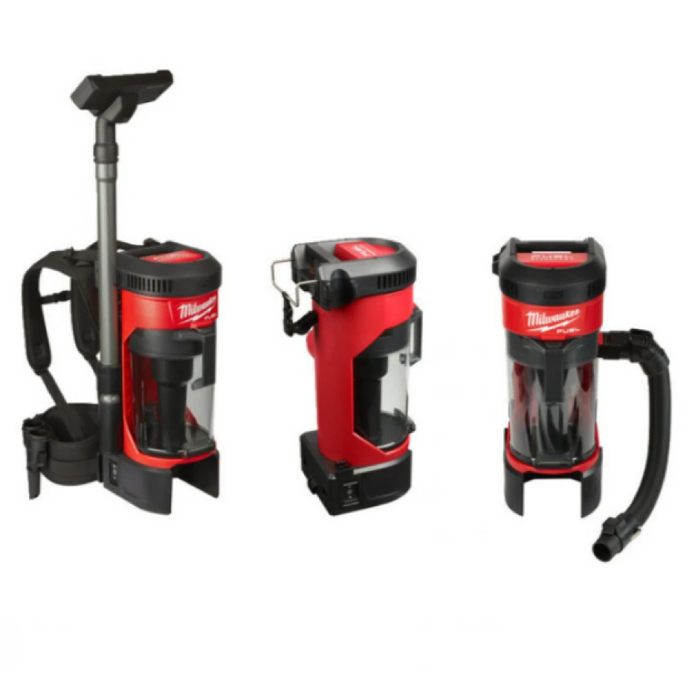 Гръбна акумулаторна прахосмукачка с приставки, без батерия - M18FBPV-0