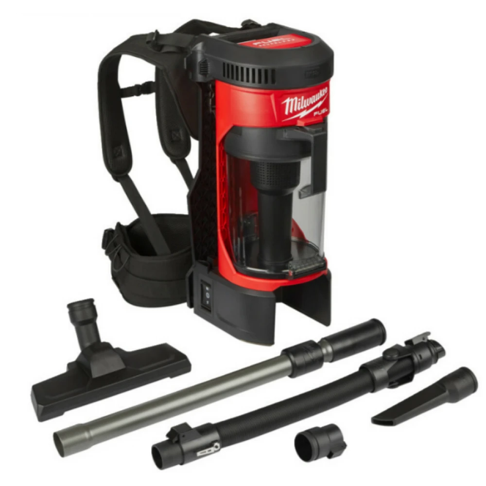 Гръбна акумулаторна прахосмукачка с приставки, без батерия - M18FBPV-0