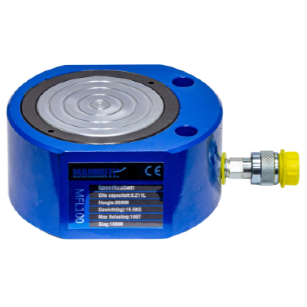 Плосък цилиндър 100 тона ход 16 мм MFL100