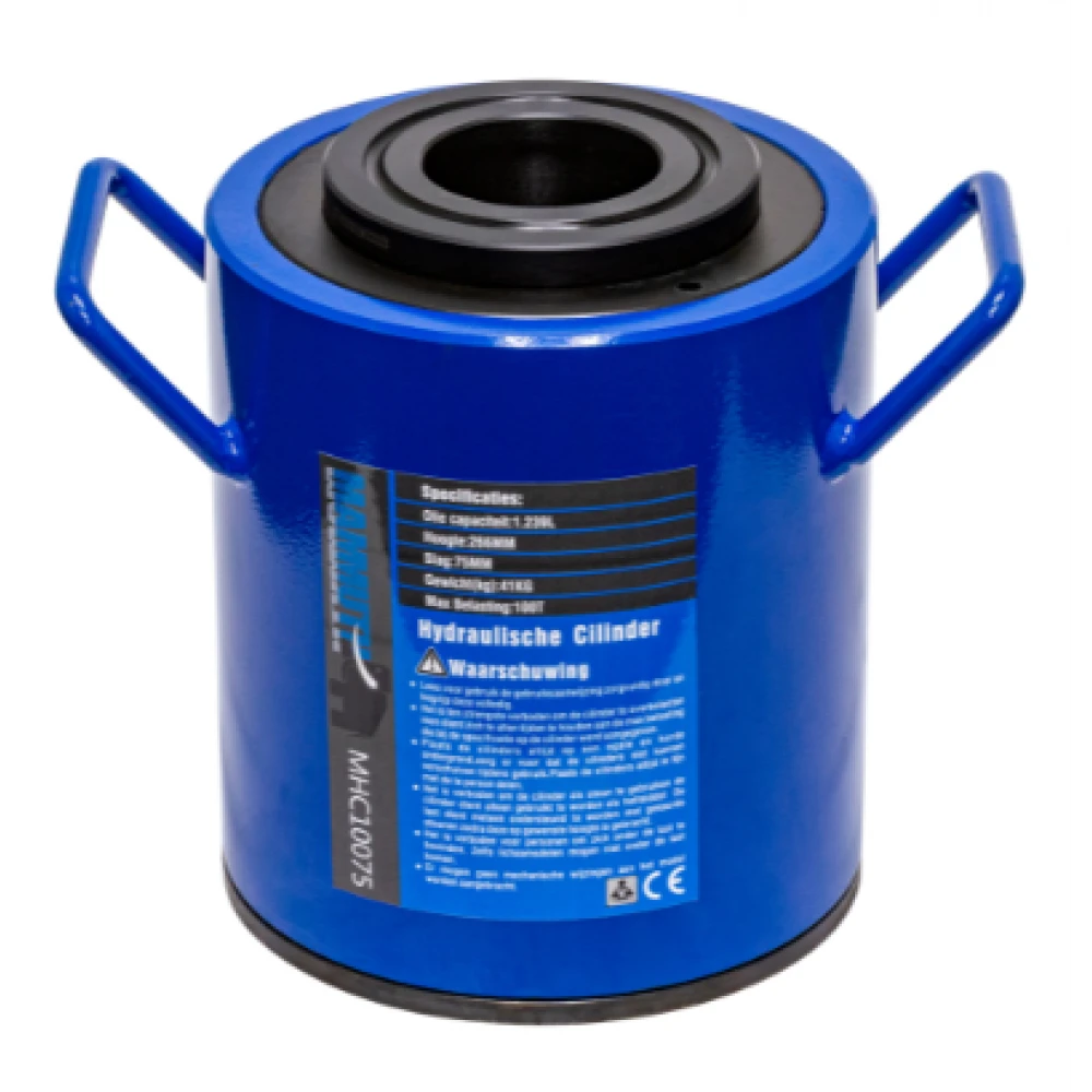 Хидравличен кух цилиндър 100 тона ход 75мм MHC10075