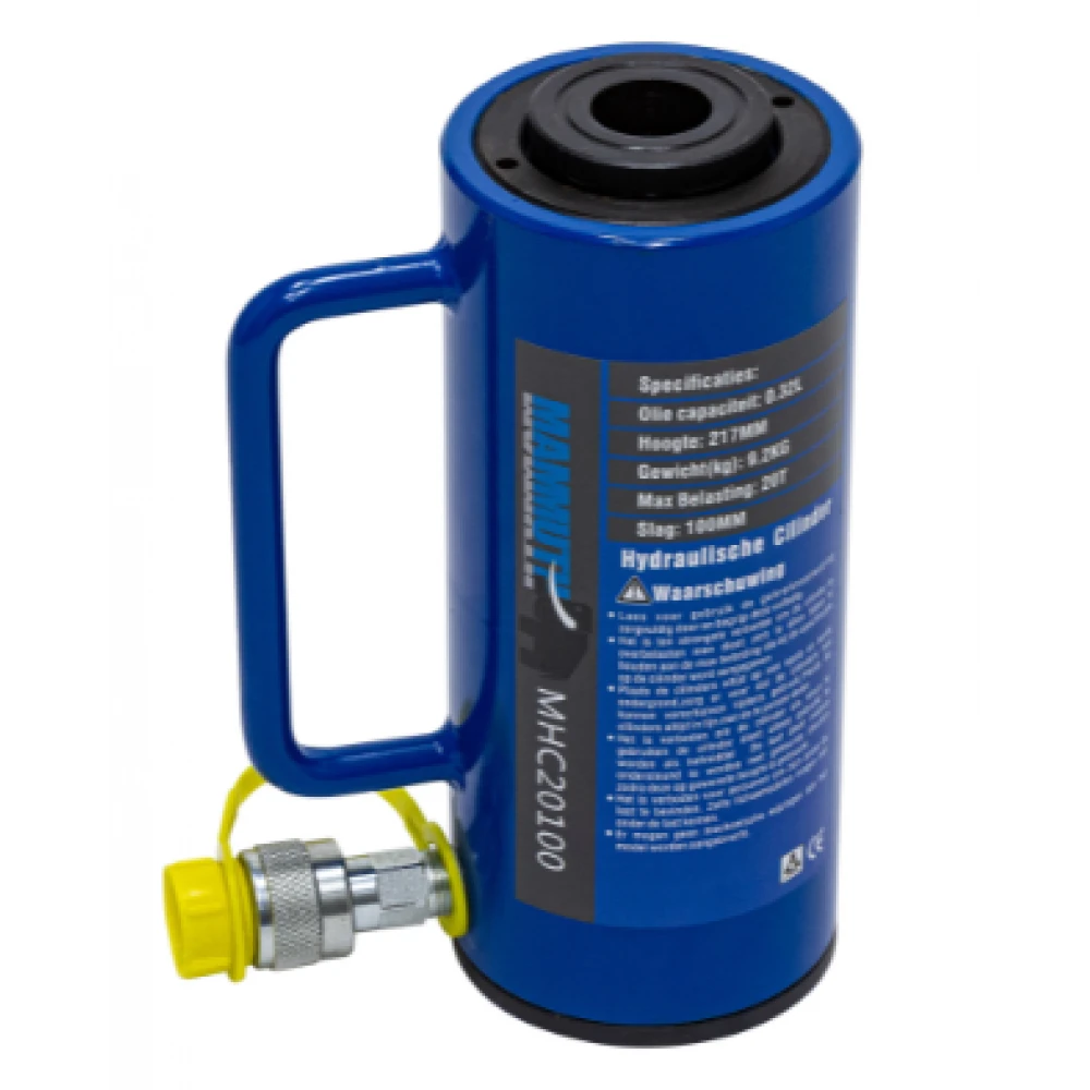 Хидравличен кух цилиндър 20 тона ход 100 мм MHC20100