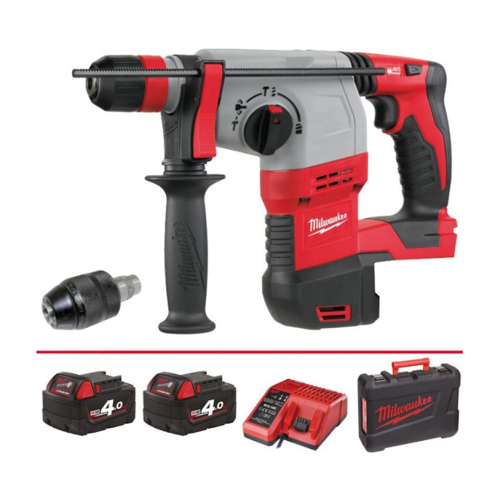 Акумулаторен къртач SDS-Plus, 18V, 4Ah, 2.4 J, с батерия - HD18HX-402C