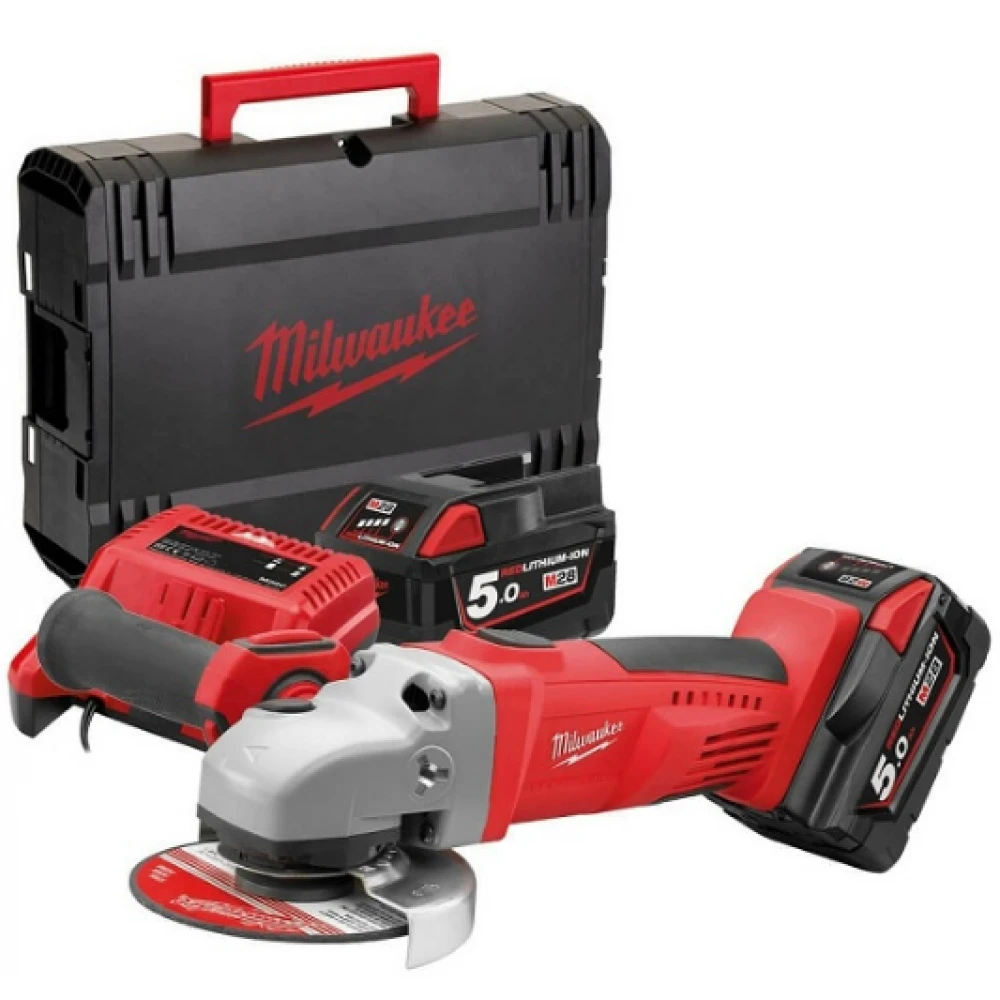 Акумулаторен ъглошлайф 28 V, 125 мм, 9000 об/мин. - HD28AG125-502X