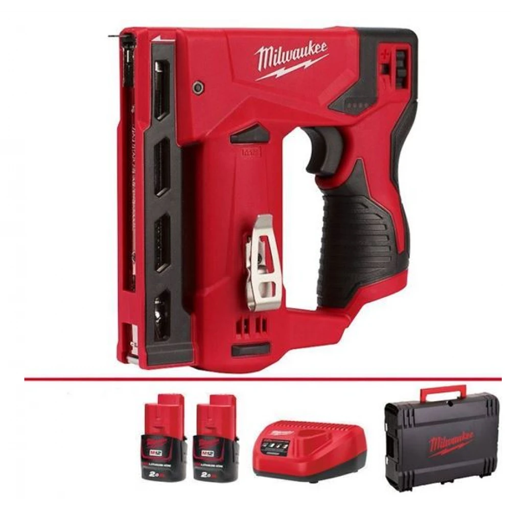 Акумулаторен такер 6 - 14 мм, 12 V, 2 Ah, с батерии - M12BST-202X