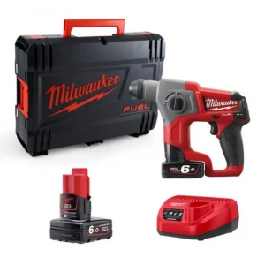 Акумулаторен безчетков перфоратор SDS+, 6.0 Ah 12V, 1.1 J - M12CH-602X