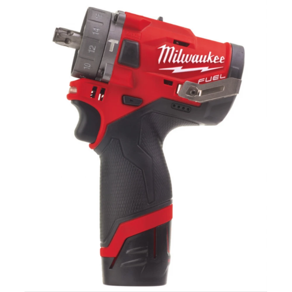 Акумулаторен ударен безчетков винтоверт с батерии, 2 Ah - M12FPDX-202X