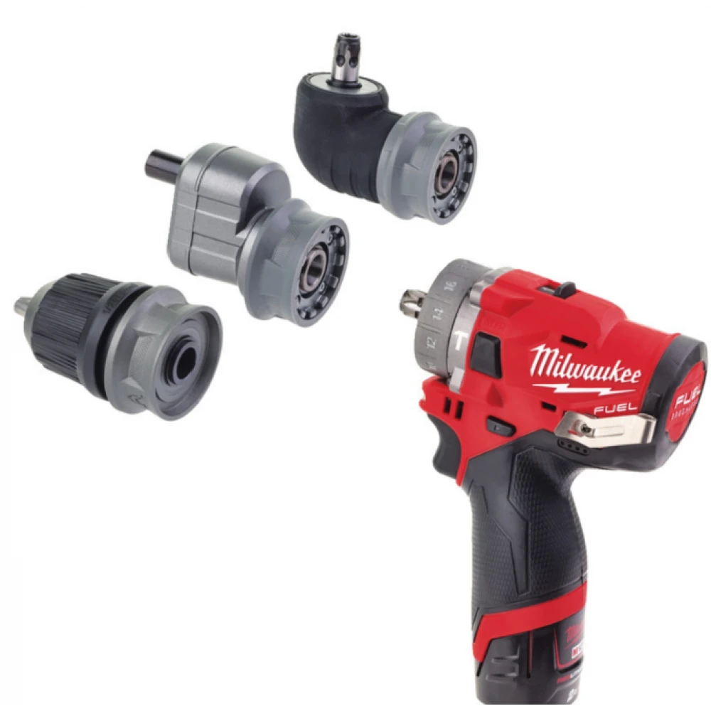 Ударен безчетков винтоверт с приставки 12V 2Ah 37 Nm - M12FPDXKIT-202X