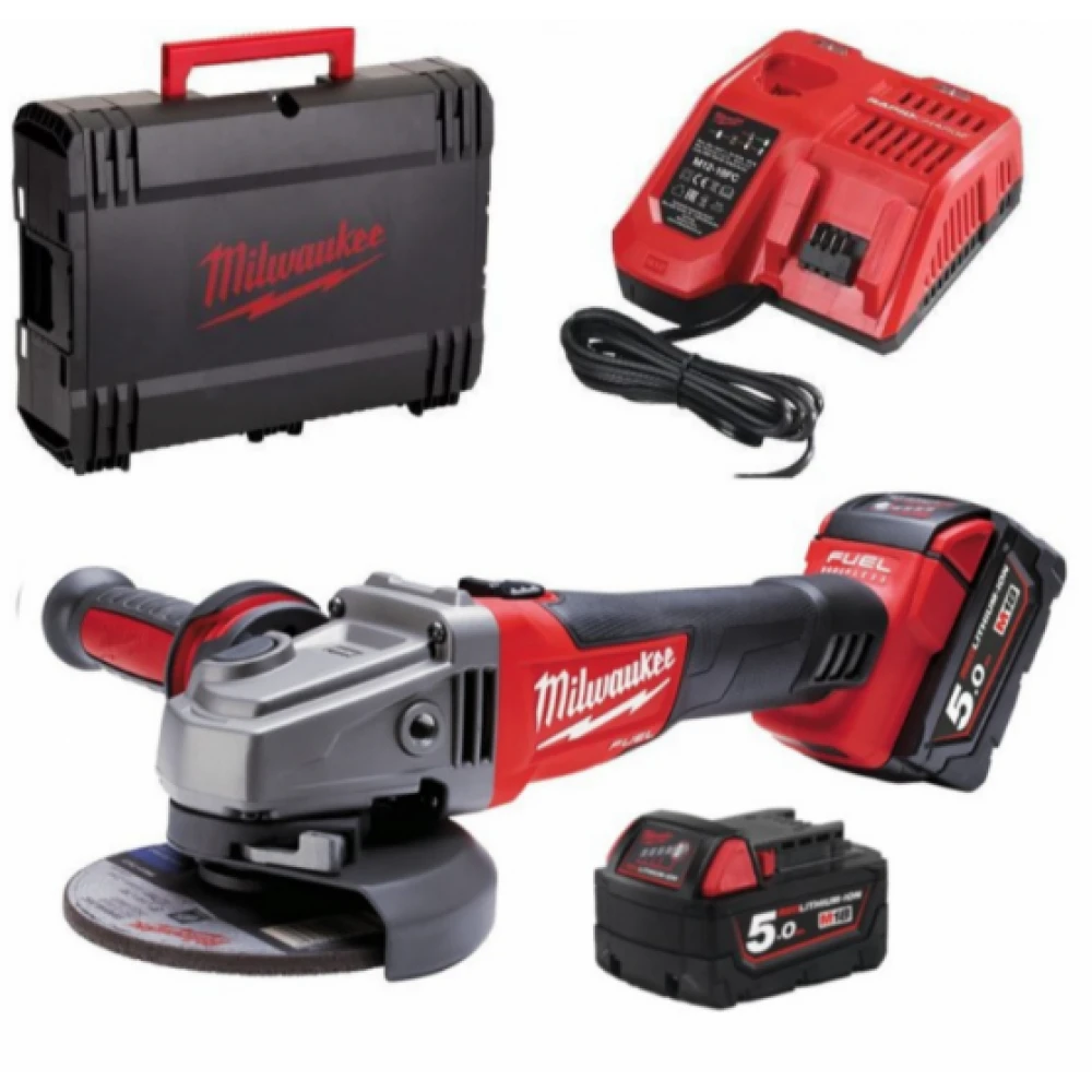 Акумулаторен безчетков ъглошлайф 8500 об./мин. - M18 CAG115X-502X