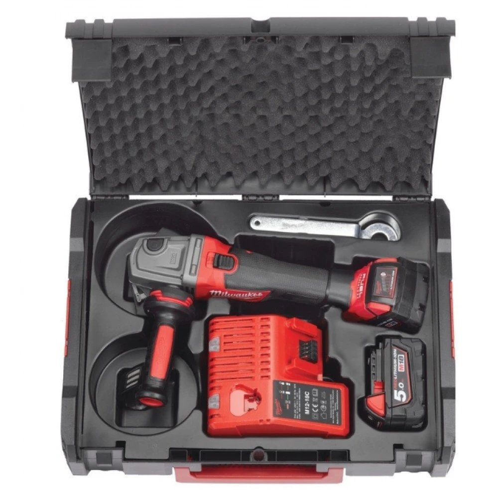 Безчетков акумулаторен ъглошлайф 125 мм 8500 об/мин - M18 CAG125X-502X