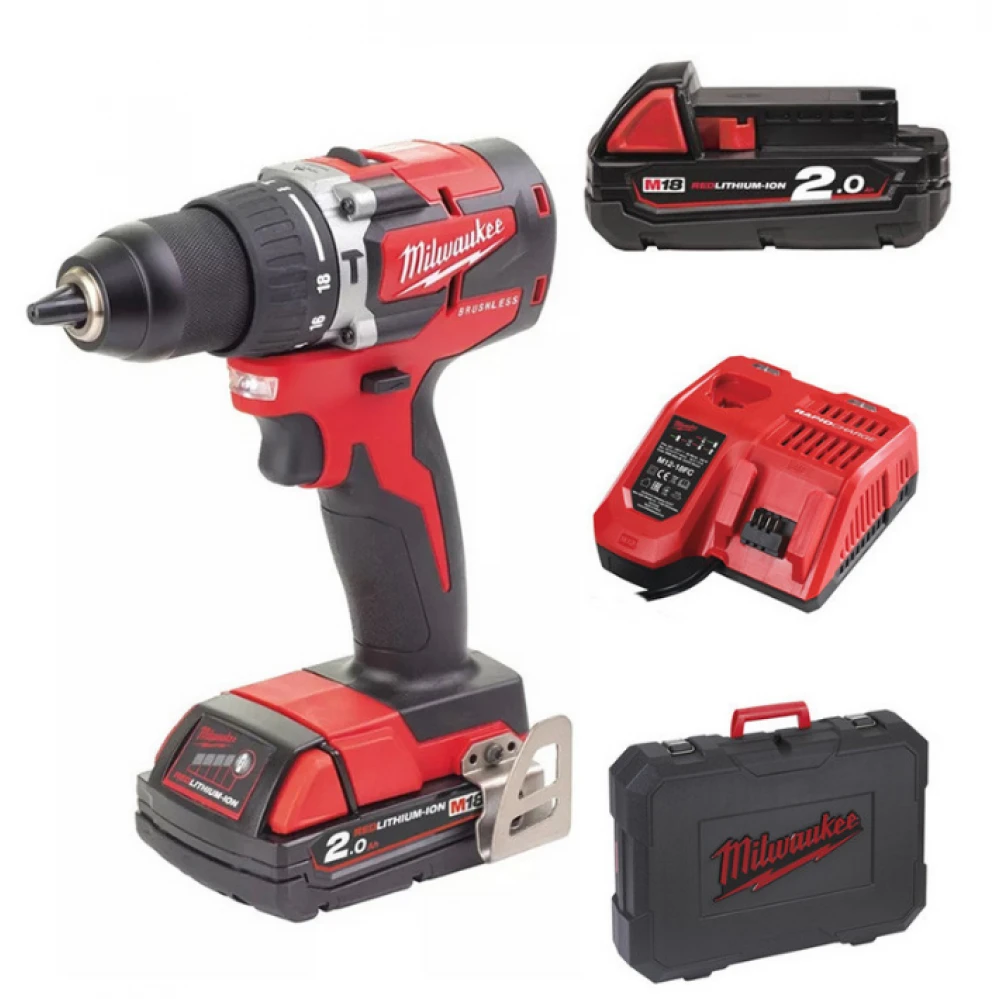 Акумулаторен ударен винтоверт 18 V, 2.0 Ah, LED - M18 CBLPD-202C
