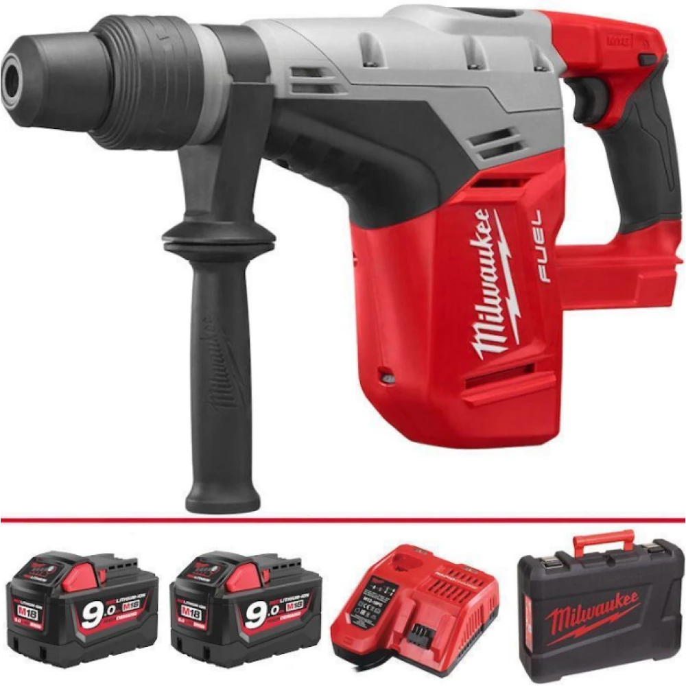 Акумулаторен перфоратор SDS-MAX, 9.0 Ah, 18V, 2 батерии - M18CHM-902C