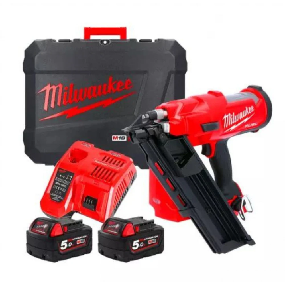 Акумулаторен безчетков такер 18 V, 50-90 мм, с 2 батерии - M18FFN-502C