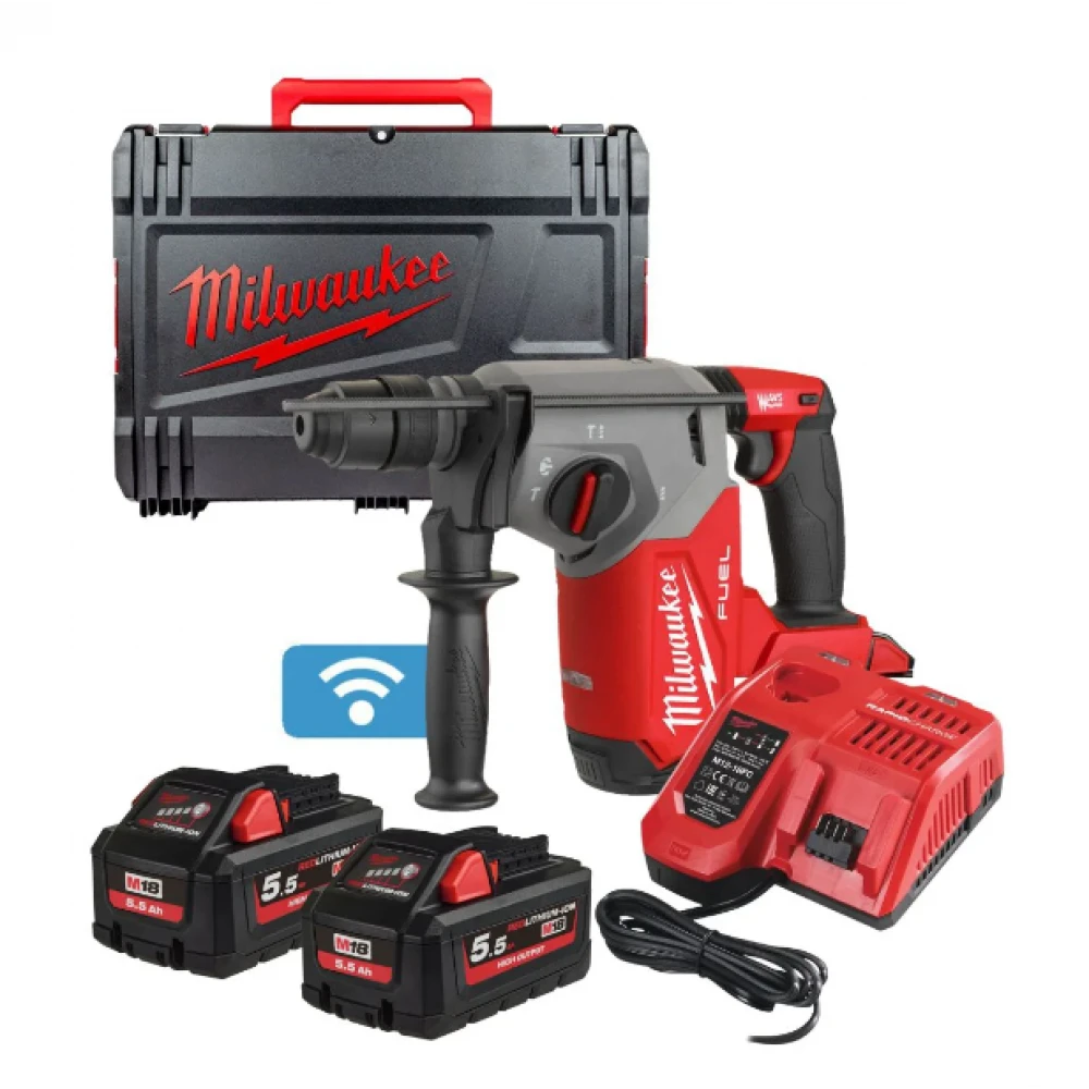 Акумулаторен перфоратор SDS-plus, 5.5Ah, 18V с батерии- M18ONEFHX-552X