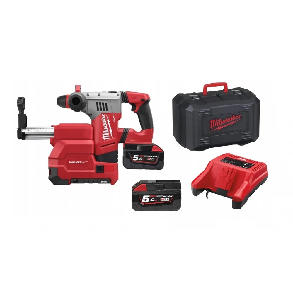 Акумулаторен перфоратор с 4-режима SDS-Plus, 2 х 5Ah, - M28CHPXDE-502C