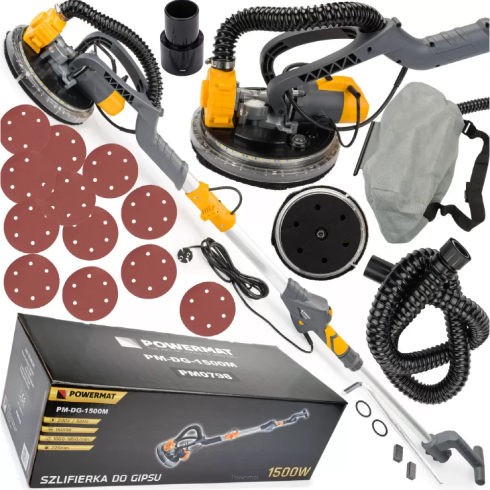 Жираф / Машина за шлайфане на стени и тавани 1500W PM-DG-1500M