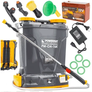Акумулаторна пръскачка с батерия зарядно и аксесоари, 16л. - PM-OA-16K