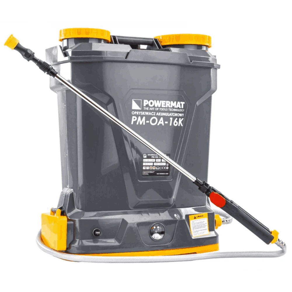 Акумулаторна пръскачка с батерия зарядно и аксесоари, 16л. - PM-OA-16K