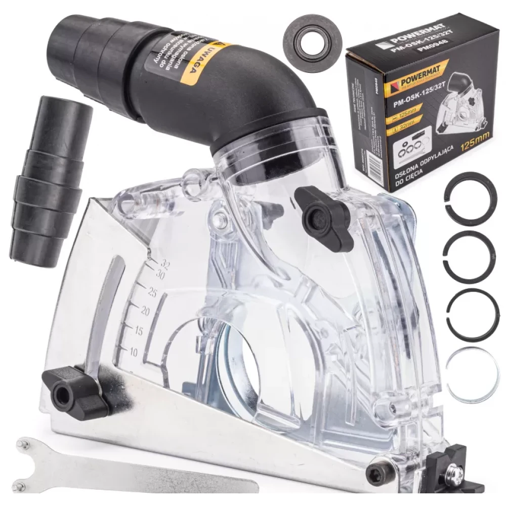 Прахоуловител за ъглошлайф - POWERMAT PM-OSK-125/32T