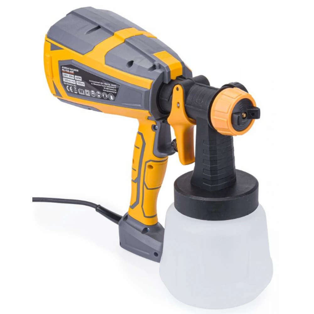 Електрически пистолет за боядисване 4 дюзи 600 W 1000 мл. - PM-PDM-600T