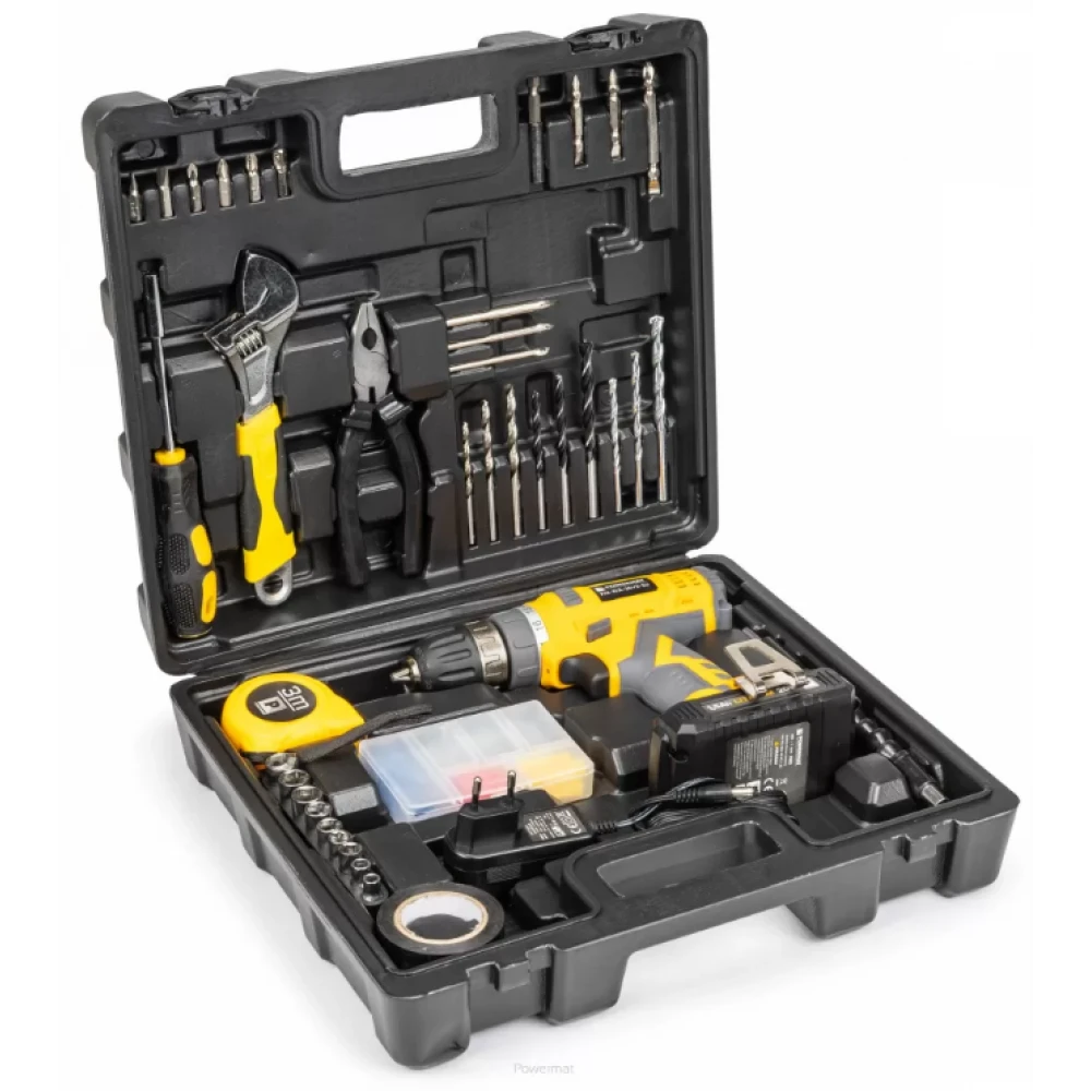 Комплект акумулаторна бормашина 100 части PM-WA-20V2-SU