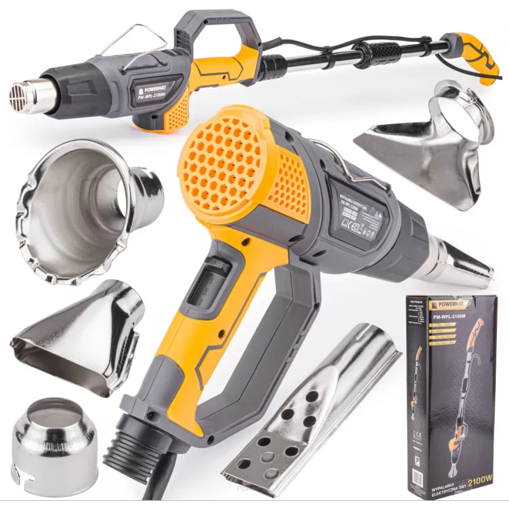 Горелка / пистолет за горещ въздух 3в1 2000W PM-WPL-2100M