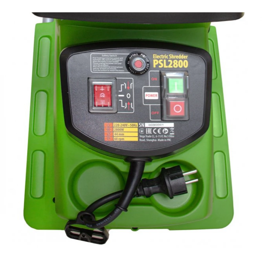 Дробилка за клони PROCRAFT PSL2800, 44 мм диаметър