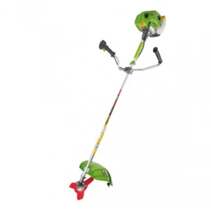 PROCRAFT T4350 Професионален двутактов бензинов тример с три ножа, автоматична тримерна глава и корда, самар, 28мм Ø прът, 52 куб/см / 1450 W / 9000 об./мин.