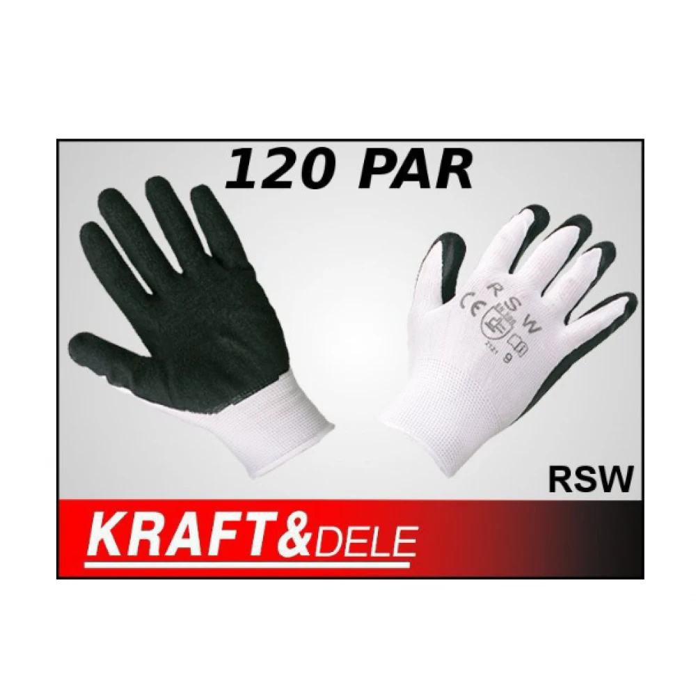 Работни ръкавици, размер XL, 120 чифта - RSW