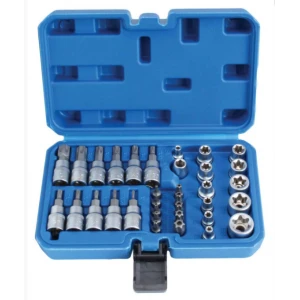 Комплект E - вложки и E - Torx / Торкс 34 елемента - S-34TES